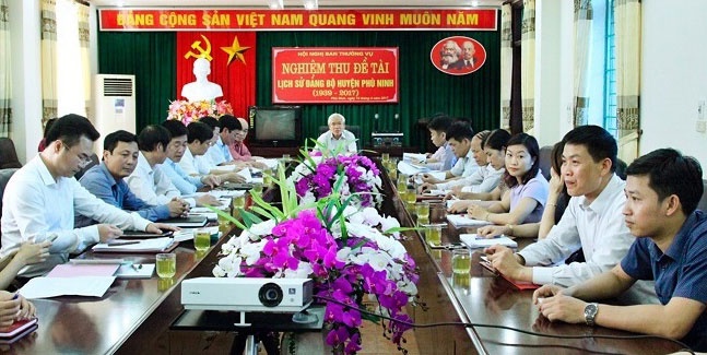 Nghiệm thu đề tài “Lịch sử Đảng bộ huyện Phù Ninh (1939 - 2017)